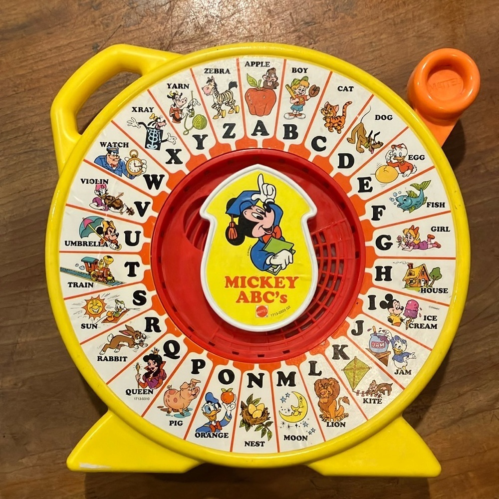 Vintage Disney See ‘N Say 1989 Mickey’s ABC A to Z Kids Toy